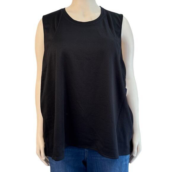 Woman's Xersion Quick-Dry Sleeveless Athletic Shirt Size 5X in Black - Picture 1 of 10